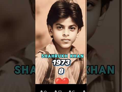 SHAHRUKH KHAN Age Transformation (1965-2024) | SRK Now & then | Old photos | #srk