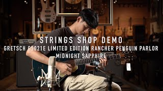Video thumbnail for STRINGS SHOP DEMO : GRETSCH G5021E LIMITED EDITION RANCHER PENGUIN PARLOR, MIDNIGHT SAPPHIRE by Strings Shop