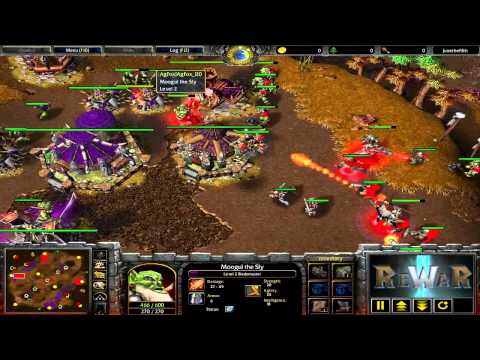 Lyn(ORC) Reprisal(HU) vs AgFox120(ORC) AgFox_xiaow(HU) - Game 2 - WarCraft 3 gameplay - RN277