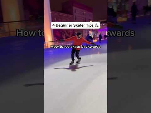 How To Ice Skate Backwards 🔥😱 #iceskating #tutorial #shorts