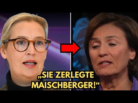 Sandra Maischberger called Alice Weidel a LAUGH ACT – her answer made the studio SHAKE!