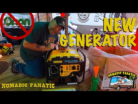 New 4000W Champion Inverter Generator To Replace Onan In My RV