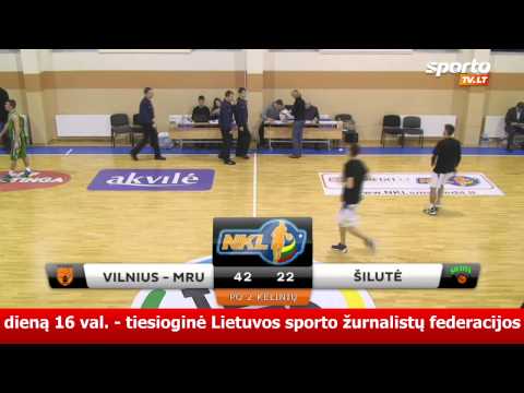 SportoTV.lt: NKL „Vilnius-MRU" - „Šilutė" 2013-12-13