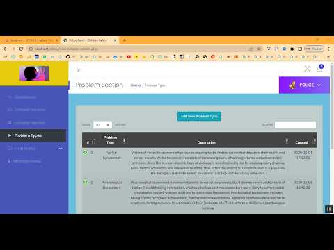 Child Safety Secure Information System in PHP Application Projects