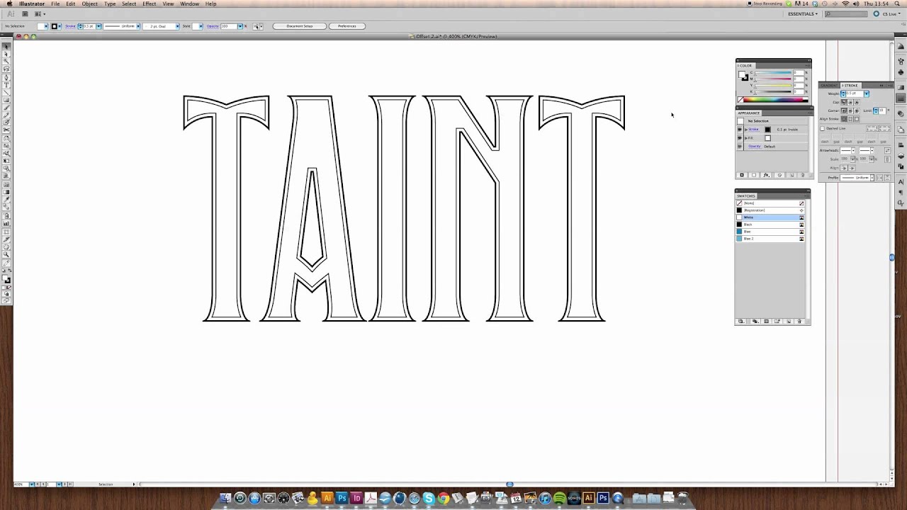 Create ornate type in Illustrator - part 2 - YouTube