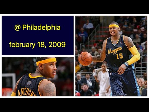 Carmelo Anthony 26 pts @ Philadelphia 76ers Highlights (february 18, 2009)