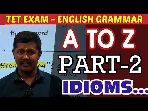 grammar A to Z part 2 | TNTET English l idioms and phrases