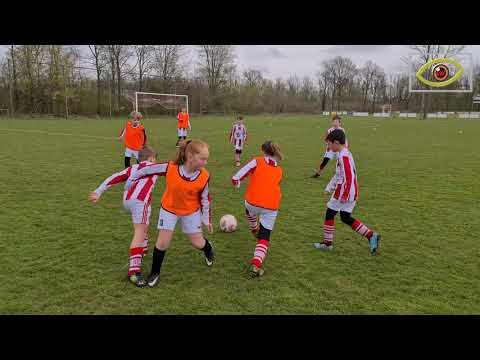 onderlinge wedstrijd JO9-1 tegen JO10-1