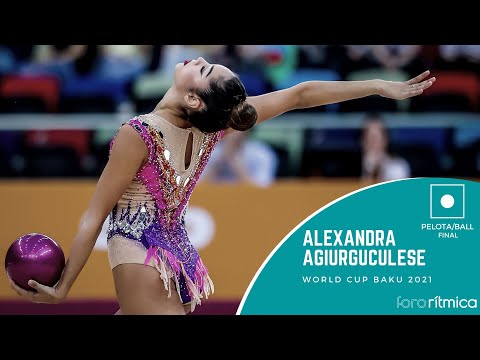 Alexandra Agiurguculese (pelota/ball) - Final World Cup Baku 2021