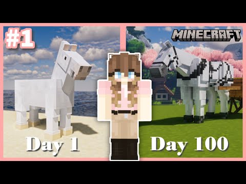 Insane 100 Days in Minecraft LIVE: Epic Horse Adventures!