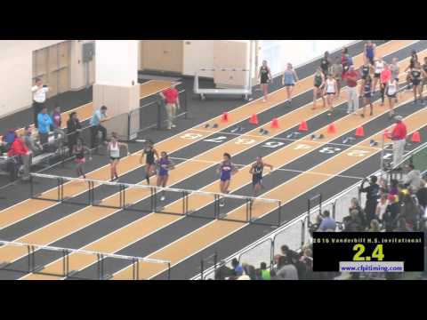 2016 Vandy HS Invite - Girls 60m Hurdles Seeded Heat 2