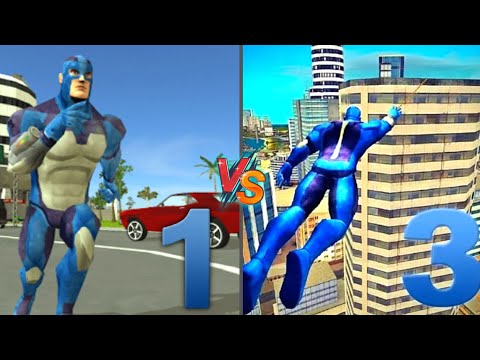 Rope Hero 1 V/S Rope Hero 3 New Challenge In Rope Hero Vice Town 