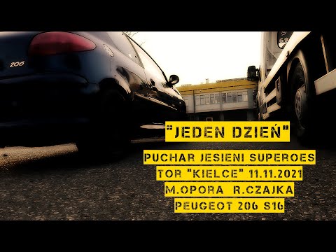 Jeden dzień - Puchar Jesieni Superoes Tor Kielce 11.11.2021 - M.Opora R.Czajka - Peugeot 206 S16