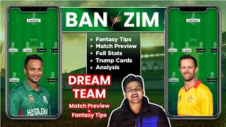BAN vs ZIM Dream11 Team Prediction, ZIM vs BAN Dream11, Bangladesh vs Zimbabwe Dream11: Fantasy Tips