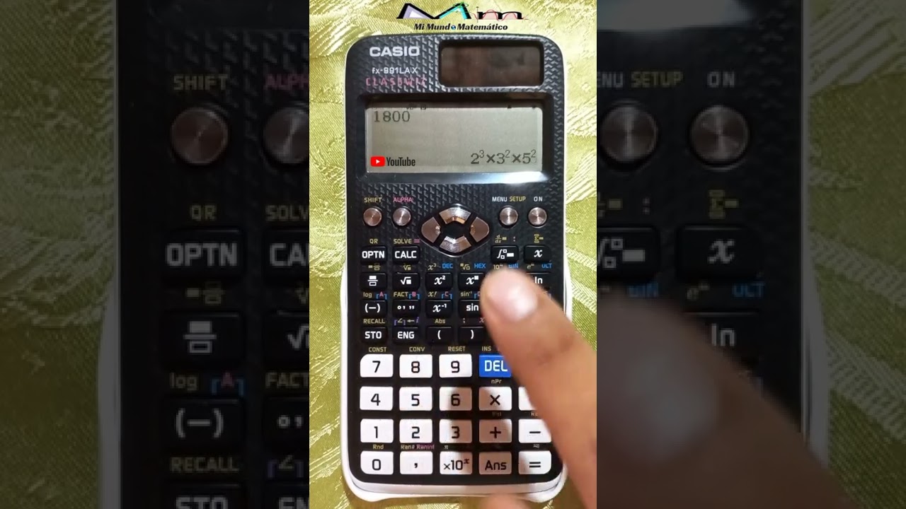 Descomposición de un número en sus factores primos en la calculadora científica casio fx-991LA X