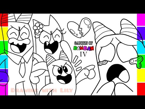 EVIL BANBAN SAD ORIGIN STORY Coloring Pages / GARTEN of BANBAN Chapter 4 / NCS MUSIC