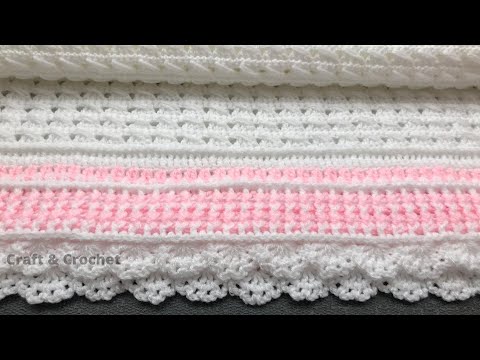 , title : 'Easy crochet baby blanket/craft & crochet blanket pattern 2208'