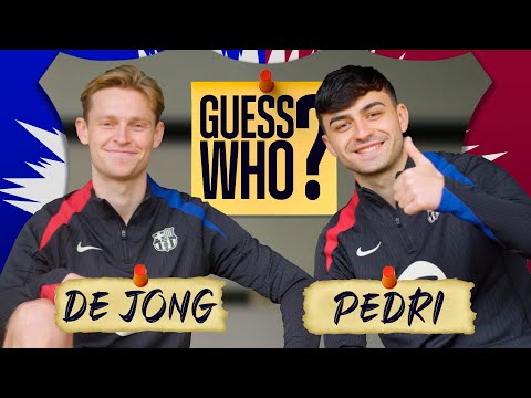FRENKIE DE JONG & PEDRI PLAY... GUESS WHO?? | CHAMPIONS LEAGUE EDITION | FC Barcelona 👀🔵🔴