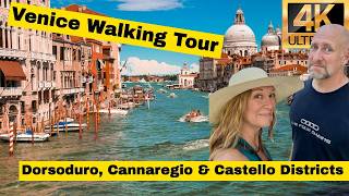 Venice Italy Hidden Gems 4K Walking Tour 🇮🇹 | Dorsoduro, Cannaregio &amp;amp; Castello Districts