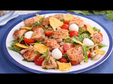 Easy, fast and fresh salmon salad 🥗💕