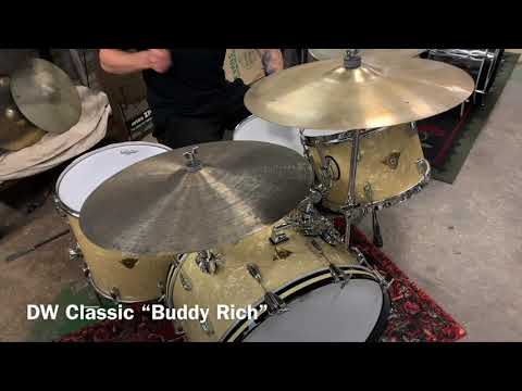 2006 DW Classics "Buddy Rich" White Marine Pearl Drum Kit