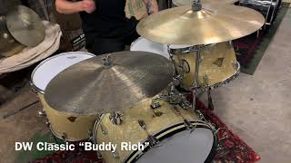 Video thumbnail for 2006 DW Classics "Buddy Rich" White Marine Pearl Drum Kit by Hawthorne Drum Shop