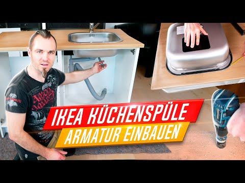 Installing an Ikea kitchen sink, mounting an Ikea faucet, Ikea Knoxhult sink cabinet, 303.267.90