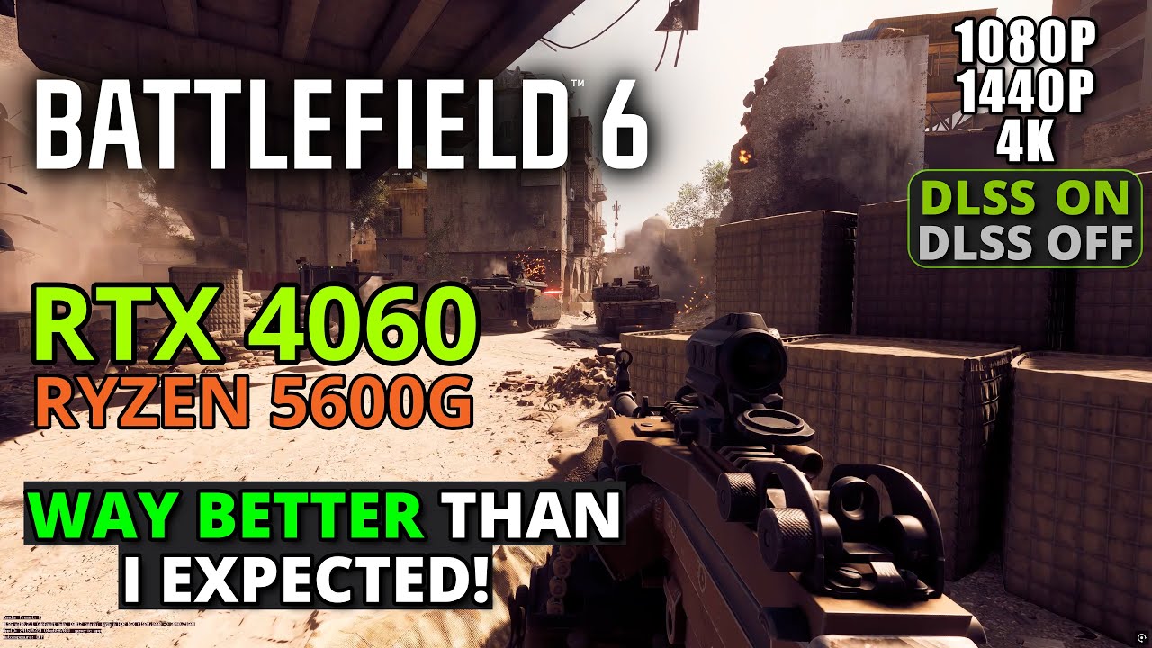 Battlefield 6 BETA: LOW to ULTRA (RTX 4060 + Ryzen 5600G) - Benchmark