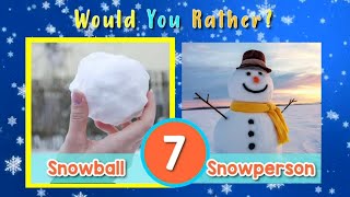 Would You Rather? Winter Edition | Winter Brain Break gameplay video by daviduk, 7:02 duration