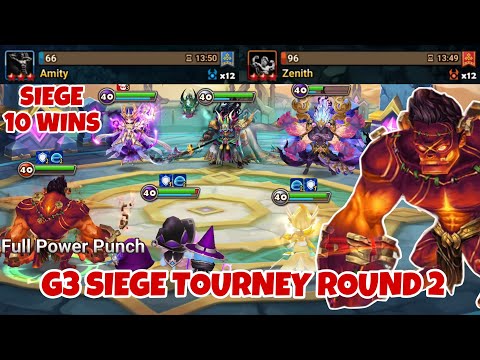 G3 Siege Tourney Round 2! Amity vs Zenith - Summoners War