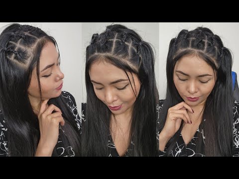 peinado con trenzas bonitas y fácil | Sam orellana