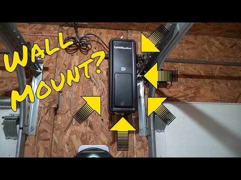 Wall Mount Garage Door Opener, LiftMaster 8500 Elite Series Jackshaft Operator Review and Install