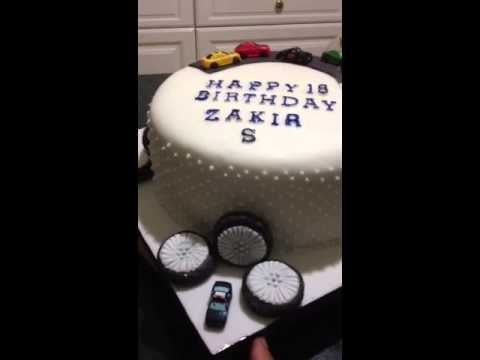 Zakir's birthday cake