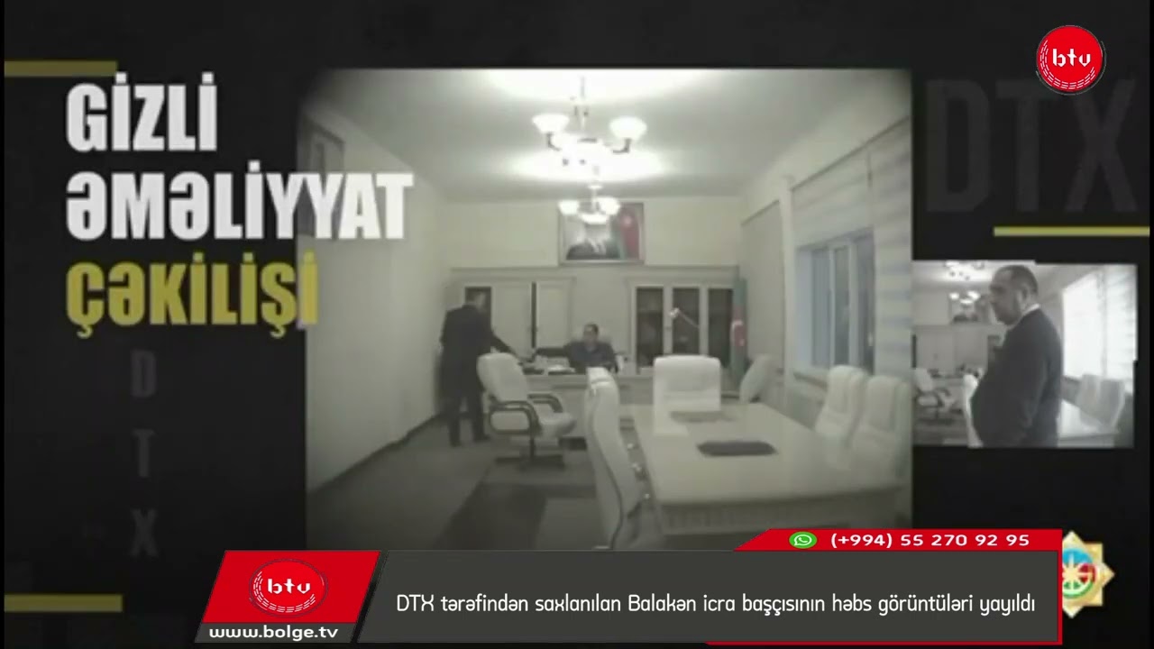 DTX tərəfindən saxlanılan Balakən icra başçısının həbs görüntüləri yayıldı