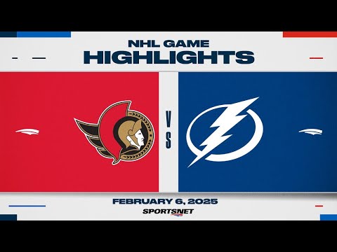 NHL Highlights | Senators vs. Lightning - February 6, 2025