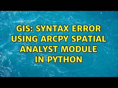 Gis Syntax Error Using Arcpy Spatial Analyst Module In Python
