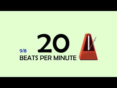 20 BPM 9/8 Metronome