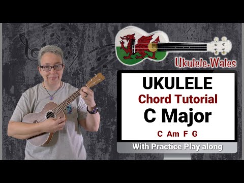 Ukulele Chord Tutorial, Drill And Uke Practice Play Along For C Major Chords
