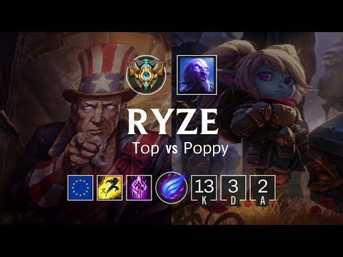 Ryze Top vs Poppy - EUW Challenger Patch 8.19
