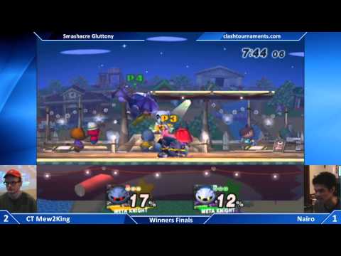 Smashacre Gluttony - CT Mew2King vs Nairo - Winners Finals - SSBB