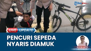Pelaku Pencurian Sepeda Tepergok Lakukan Aksi, Nyaris Diamuk Warga yang Geram