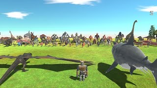 Dragon with Megalodon & Ghor hammer vs faction - Animal Revolt Battle Simulator
