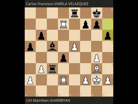 Mamikon Gharibyan Vs Carlos Francisco Varela Velazquez- World Juniors 2023 Under 20 Chess Tournament