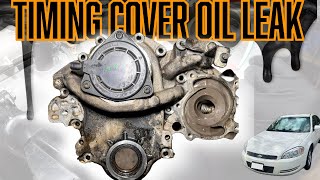 How To Fix Timing Cover Oil Leak GM 3.5L (3500) V6 For 2008 (06-11) Chevrolet Impala FULL DETAIL