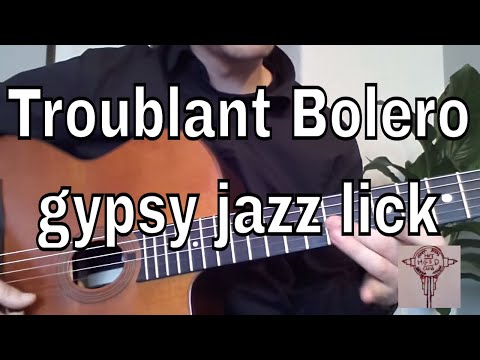 Troublant bolero lick. From Troublant bolero lesson 6 @ Rosenberg Academy