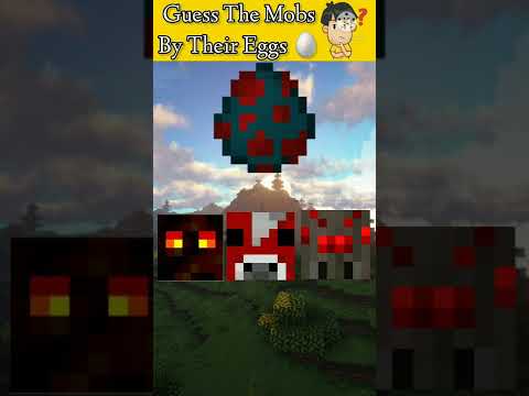 Guess 🤨 The Mobs By Their 🥚 Eggs || Minecraft pe 2022 || Minecraft Riddles (part 2) #short