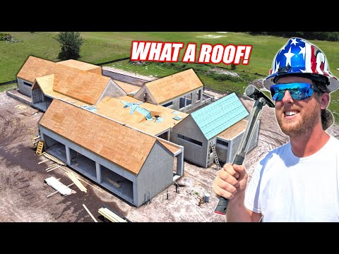Airport Dream House Ep.8 - Roof Complete, Load Bearing Walls, Electrical & Septic Install!