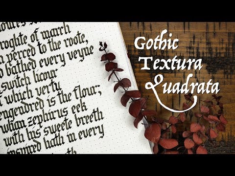 Gothic Textura Quadrata (medieval calligraphy tutorial) // Sunday Scriptorium Ep. 2