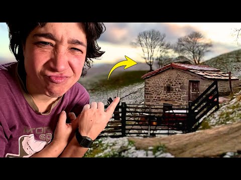 121-🏡Enfoscamos la PARED de PIEDRA⛏️ Rehabilitación DIY CABAÑA PIEDRA