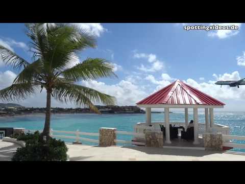 Danger! Jet Blast on Maho Beach - St. Maarten, SXM - 2014-01-18
